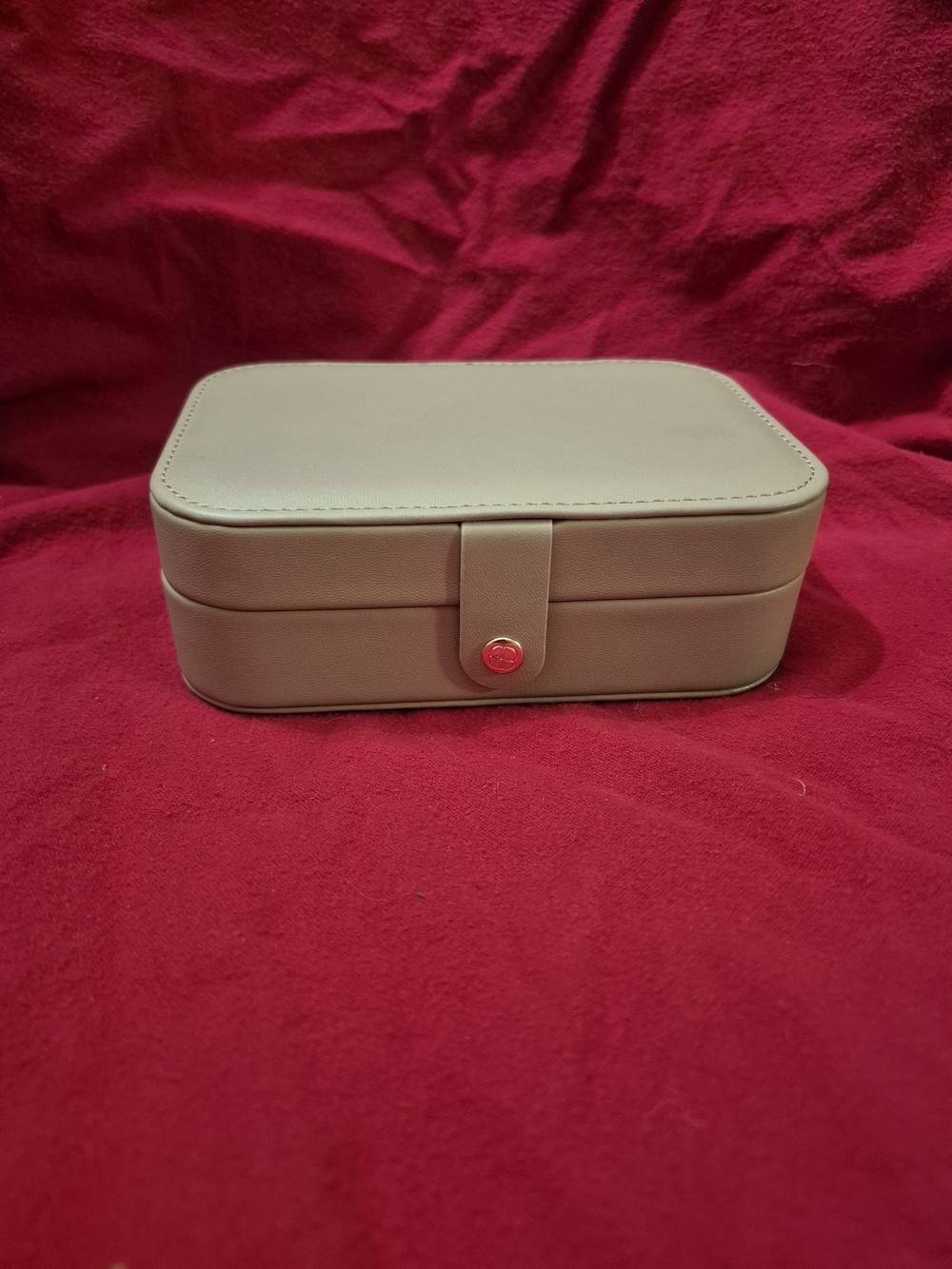 Compact Taupe Key & Card Holder Organizer